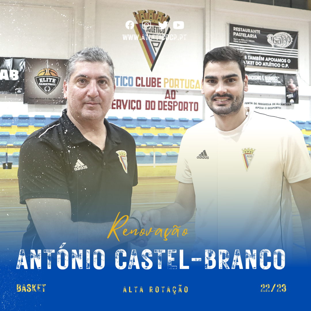 Renova O Ant Nio Castel Branco Atl Tico Clube De Portugal Site Oficial