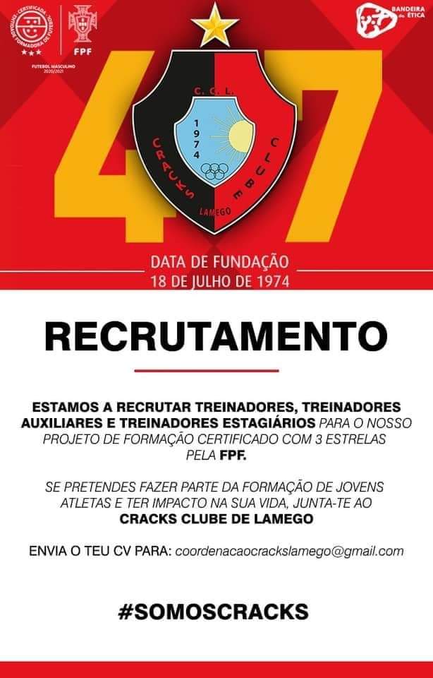 Recrutamento Cracks Clube De Lamego