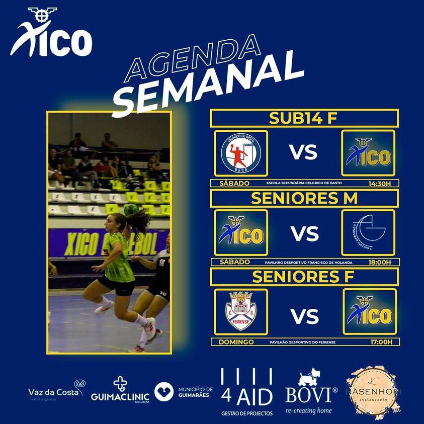 Agenda Semanal Clube Desportivo Xico Andebol