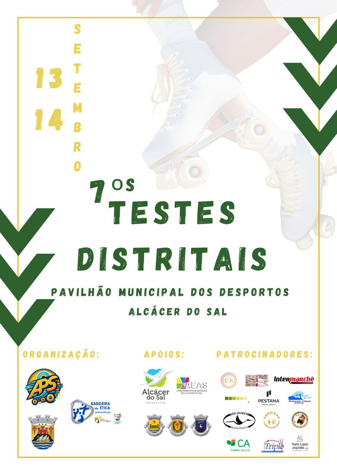 Organização dos 7ºs Testes Distritais APS 2025 - 13 e 14 de setembro