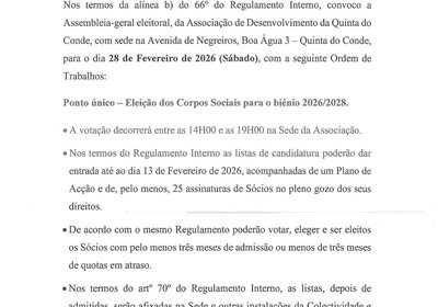 Eleição dos corpos sociais