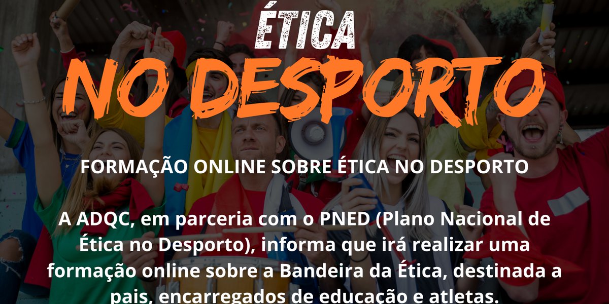 🎓 FORMAÇÃO ONLINE SOBRE ÉTICA NO DESPORTO 🏳️