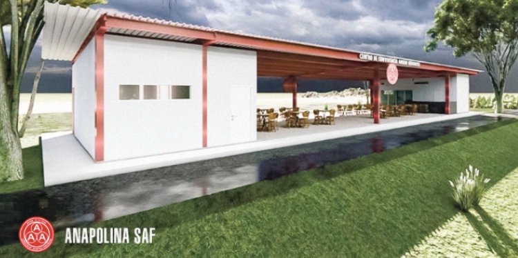 Anapolina SAF está construindo o centro de convivência no CT da Anapolina
