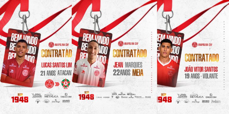 Anapolina SAF contrata 3 jogadores para a temporada de 2027