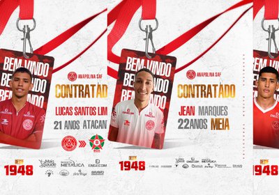 Anapolina SAF contrata 3 jogadores para a temporada de 2027