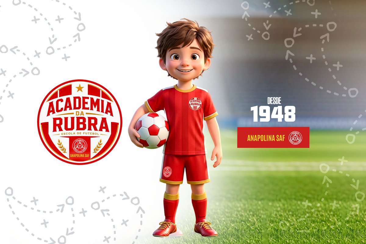 Anapolina SAF lança a Academia da Rubra, a escolinha de futebol da Rubra.