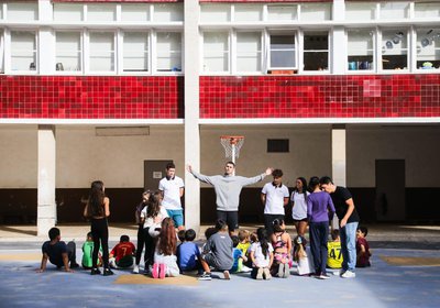 Atletico CP foi à Escola