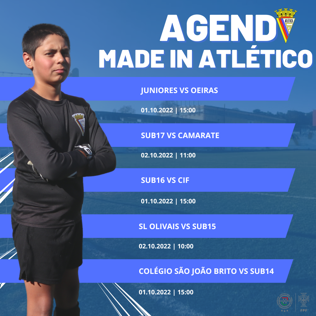 Agenda Made In Atlético: 1 e 2 Outubro