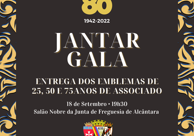 Jantar de Gala: 80º Aniversário