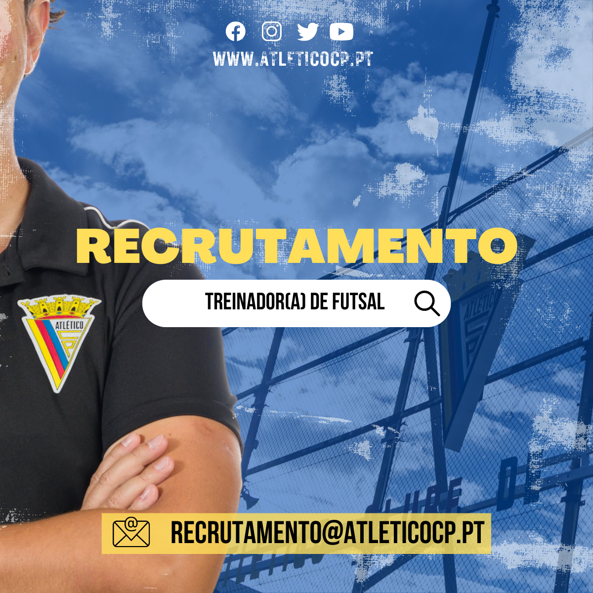 Recrutamento: Treinador(a) de Futsal