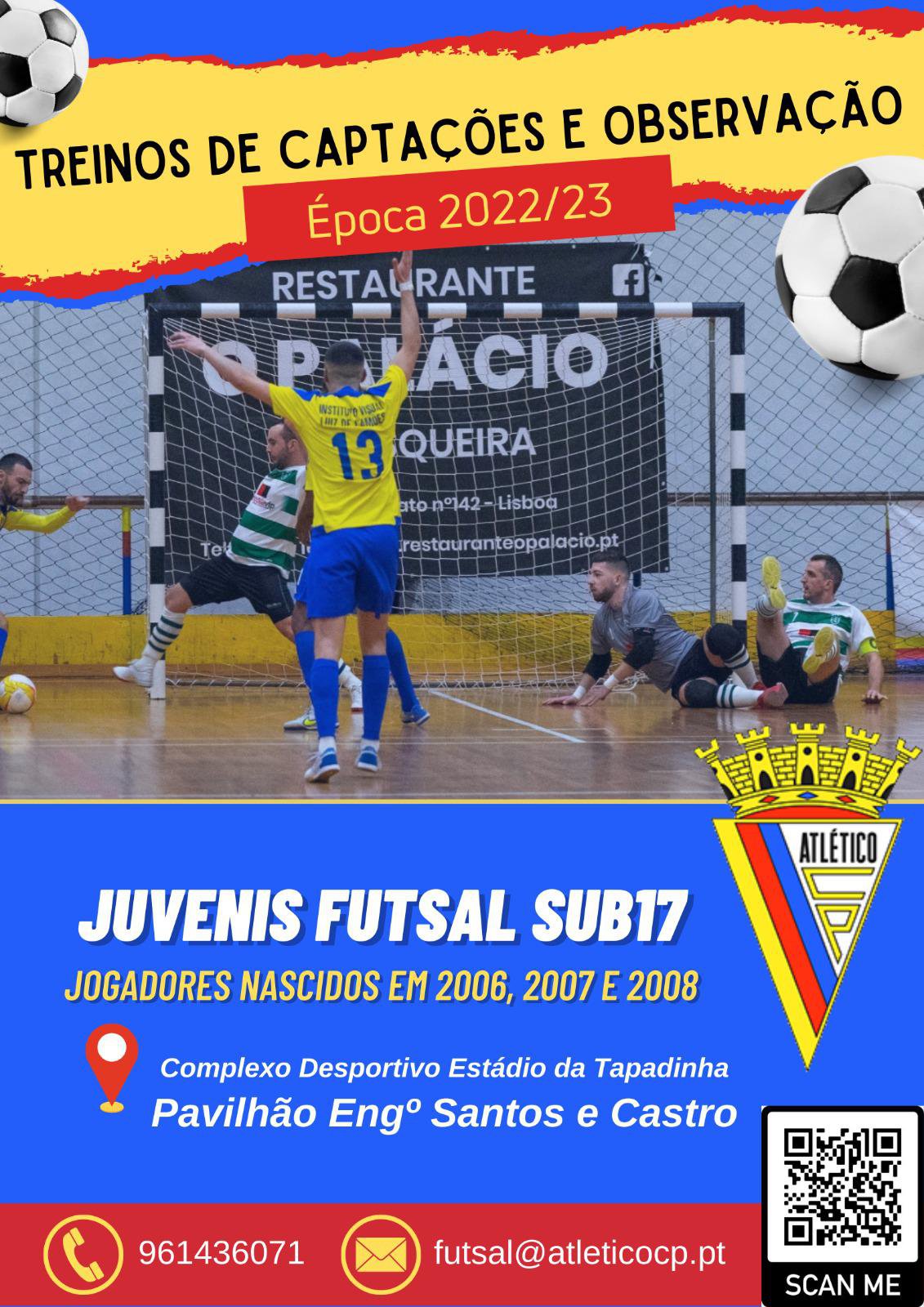 Captações: Futsal