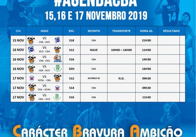 Próximos Jogos 15-16-17 NOvembro