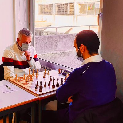1.ª Jornada: CXA2D B vs. CAMir A | Tabuleiro 1: GONÇALVES, Luís 1 - 0 AFONSO, Paulo (22.01.2022)