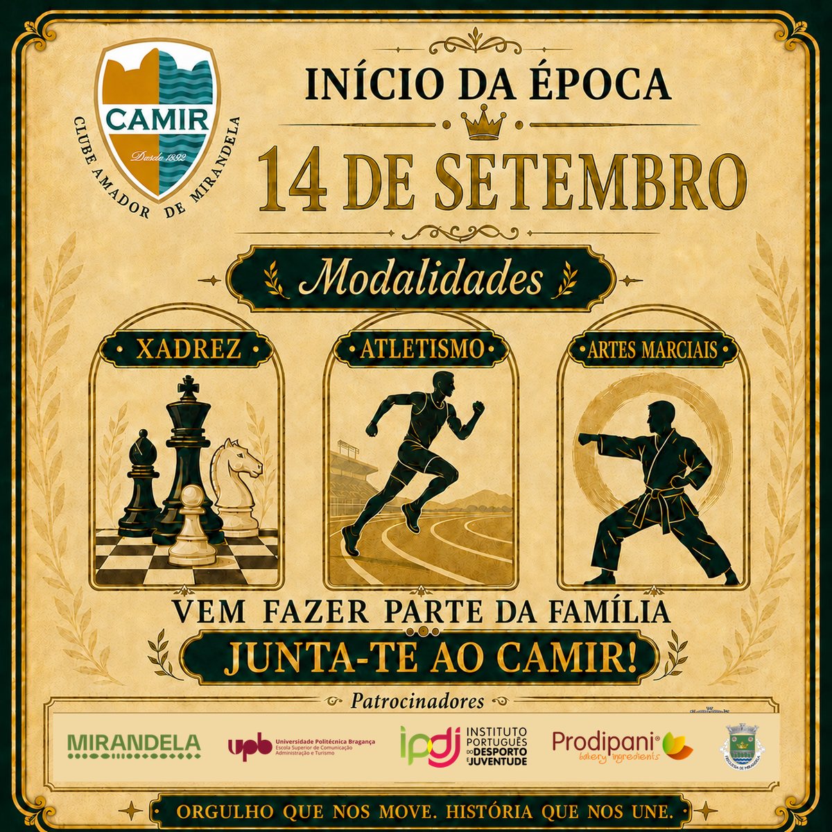 CAMir abre pré-inscrições para a época 2026/2027