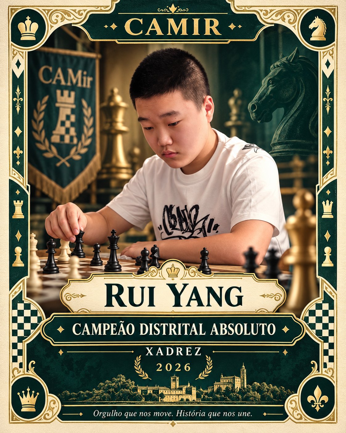 Rui Yang sagra-se Campeão Distrital Absoluto e CAMir coloca dois atletas no pódio
