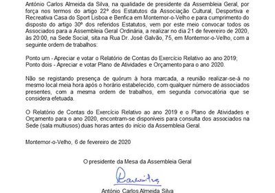 ASSEMBLEIA GERAL ORDINÁRIA