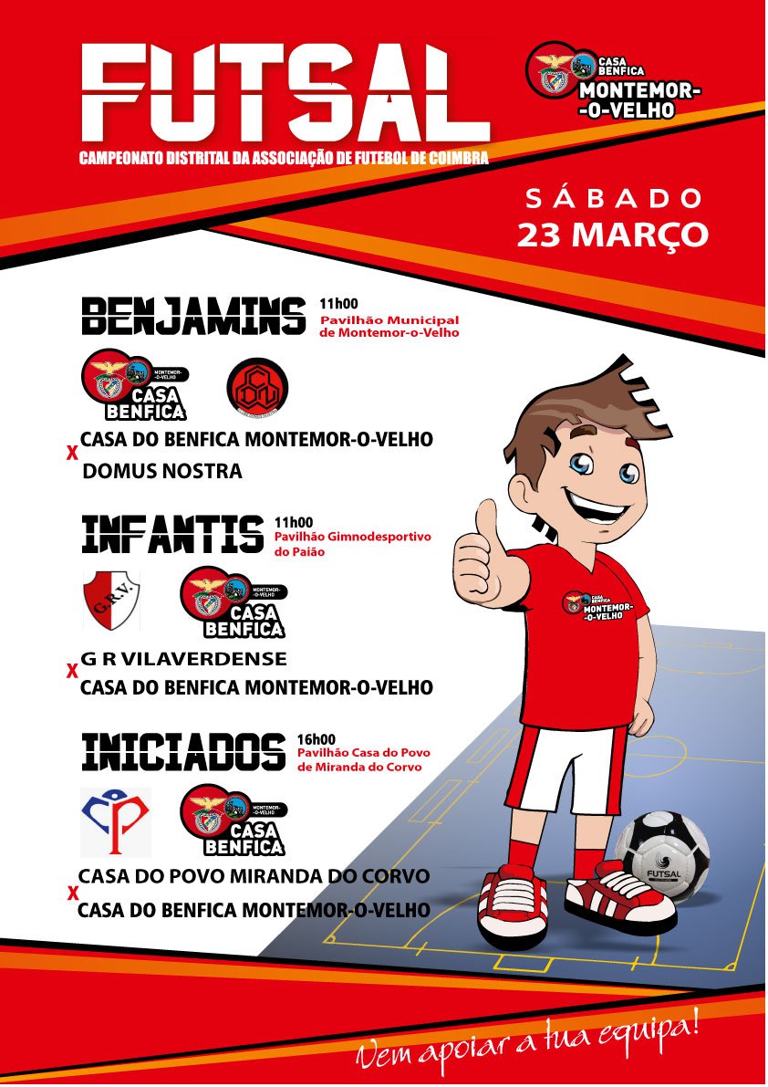 Este fim-de-semana há Futsal!