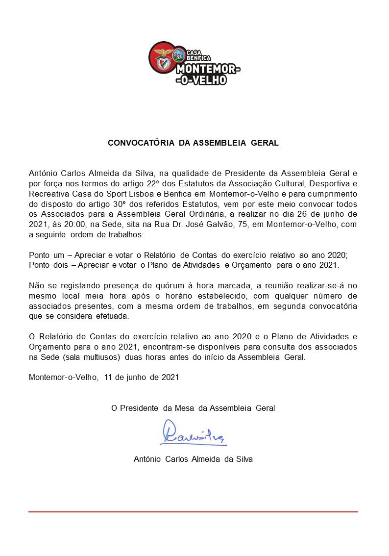 Assembleia Geral Ordinária