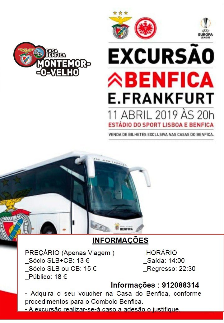 Excursão: Benfica VS Eintracht Frankfurt
