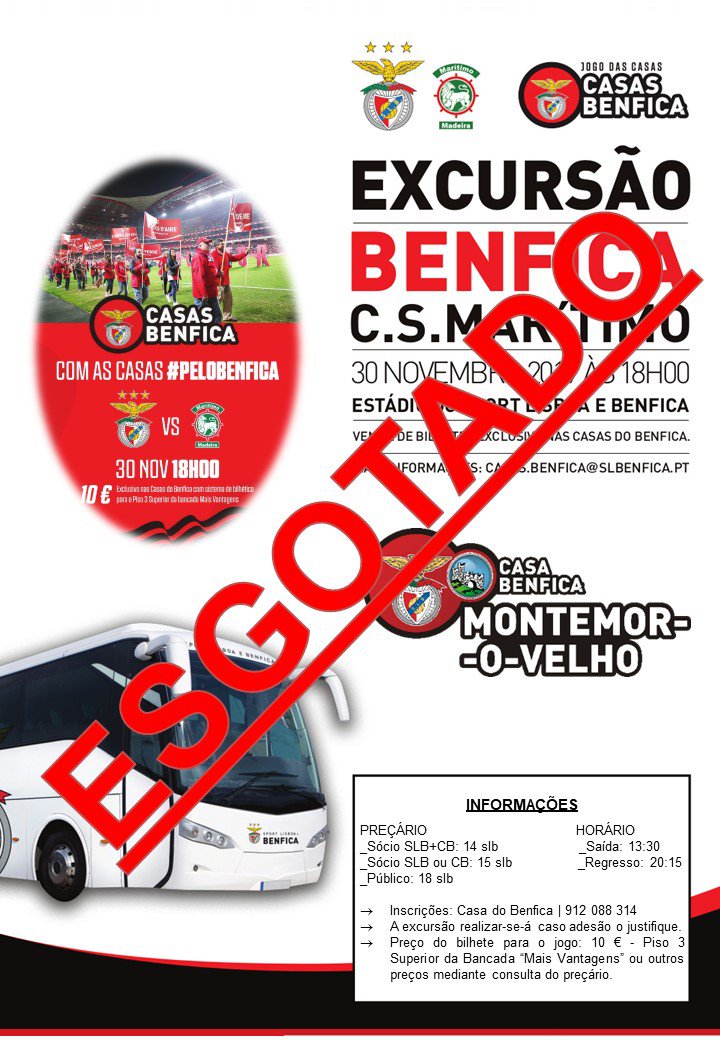 Excursão: Benfica - Marítimo