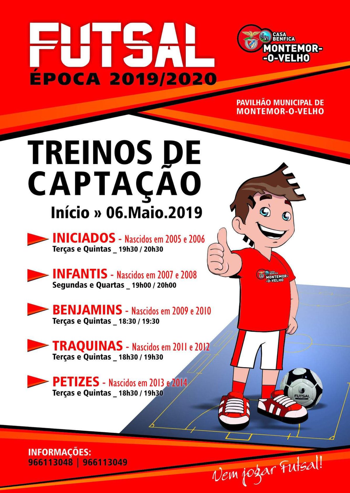 Treinos de Captação de Futsal