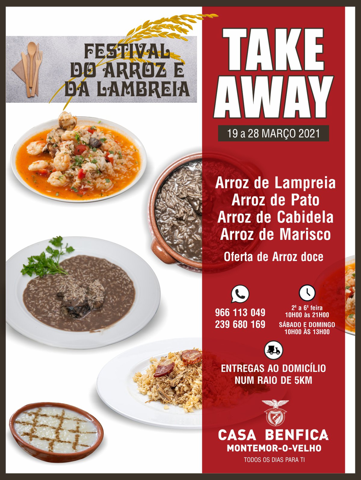 Festival do Arroz e da Lampreia para saborear em Casa