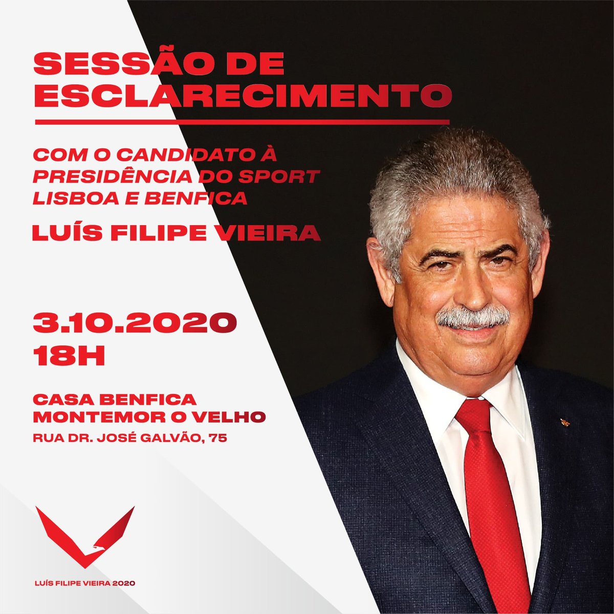 Luís Filipe Vieira realiza Sessão de Esclarecimento em Montemor-o-Velho
