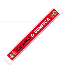 Cachecol Vermelho Eu Amo o Benfica