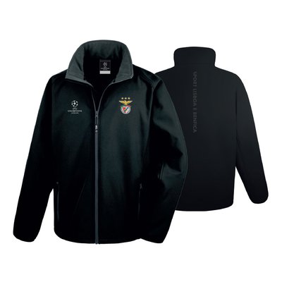 CASACO PRETO SOFTSHELL LIGA DOS CAMPEÕES BENFICA 2018-19