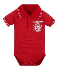 Body Vermelho Piquet Benfica