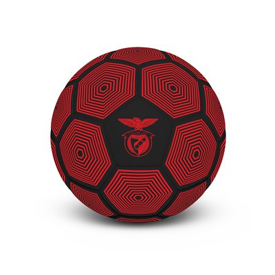 BOLA EM PRETO COM DETALHES EM VERMELHO BENFICA