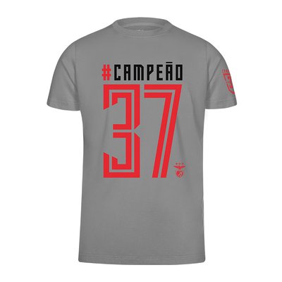 T-SHIRT CINZA CAMPEÃO 37 PARA HOMEM