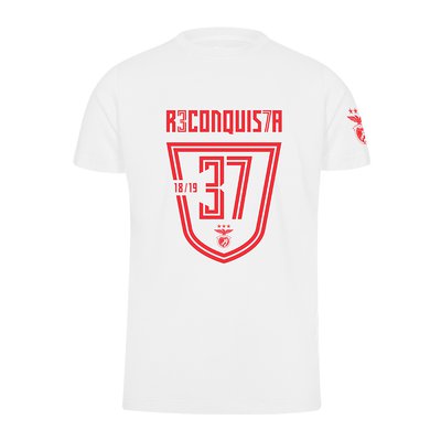 T-SHIRT BRANCA R3CONQUIS7A PARA HOMEM