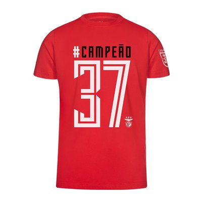 T-SHIRT VERMELHA CAMPEÃO 37 PARA HOMEM