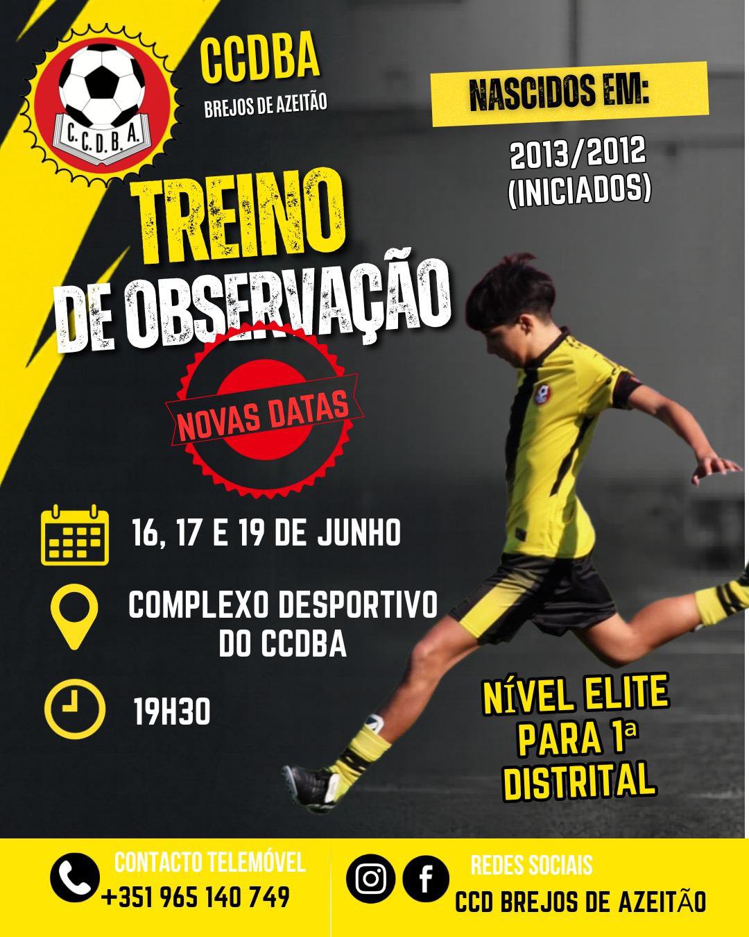 TREINOS OBSERVAÇÃO SUB-15 MASCULINO