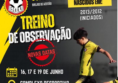TREINOS DE OBSERVAÇÃO 2013/2012