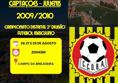 Captações Juvenis - Futebol Masculino