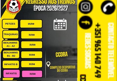 Regresso aos Treinos - Época 2026/2027