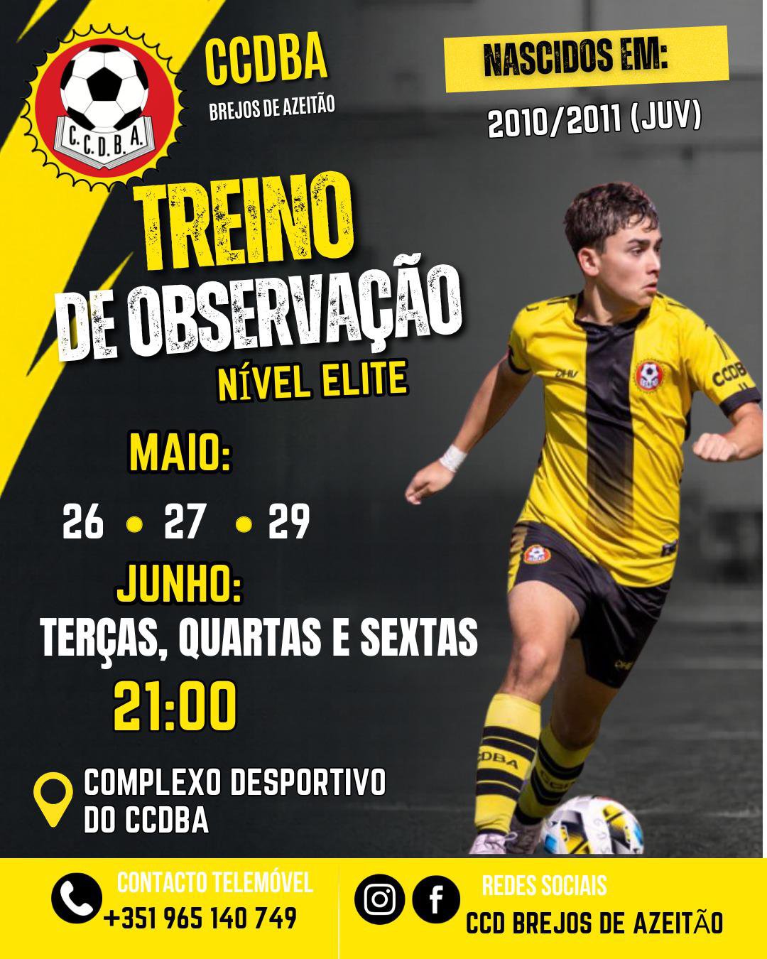 TREINOS OBSERVAÇÃO JUVENIS (2011/2010)