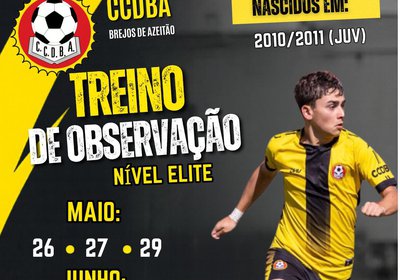 TREINOS OBSERVAÇÃO JUVENIS (2011/2010)