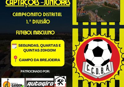 Captações Juniores - Futebol Masculino