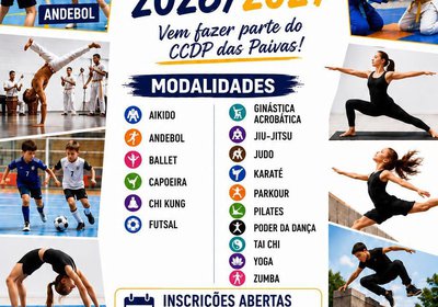Inscrições Abertas a partir de 24 de Agosto