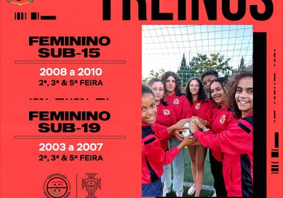 Treinos de futebol feminino [Sub-15 & Sub-19