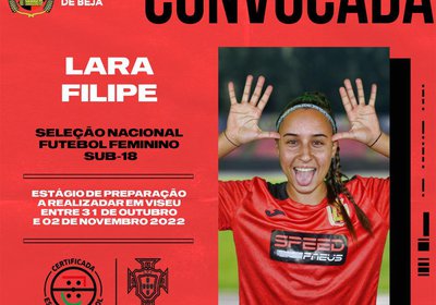 Lara Filipe convocada  Seleção Nacional Sub-18