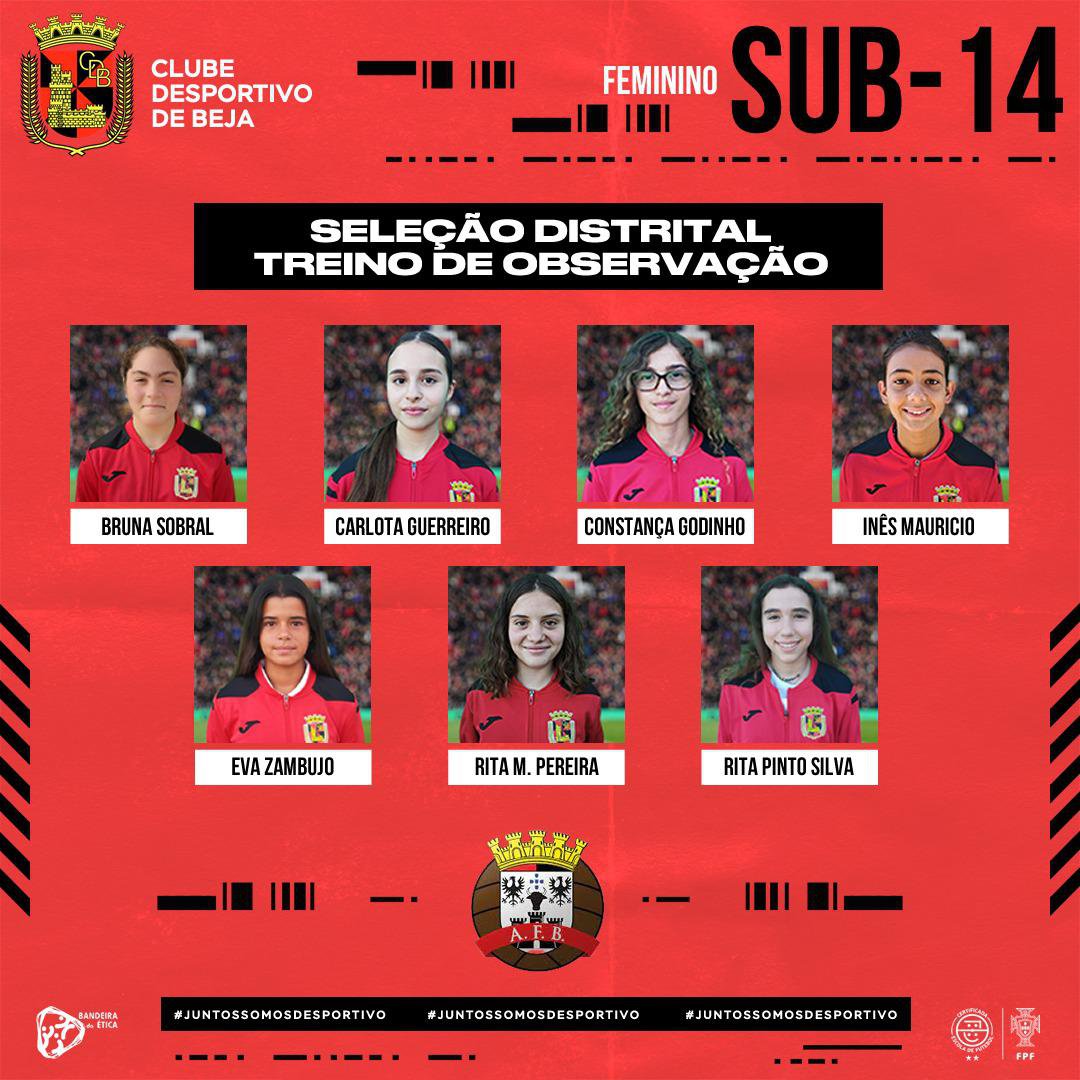 Treino de Observação Seleção Distrital Futebol Sub 14 – Feminina
