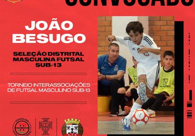 João Tomás na Seleção Distrital Masculina de Futsal Sub-13