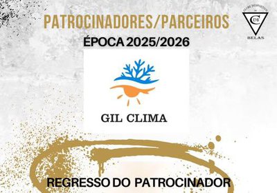 Regresso de Patrocinador - Gil Clima! Obrigado!