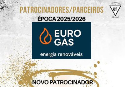 Novo Patrocinador - Euro Gás! Obrigado!