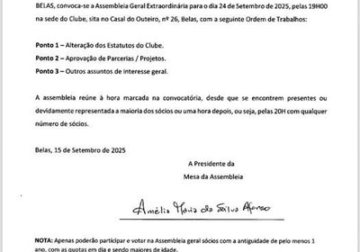Assembleia extraordinária