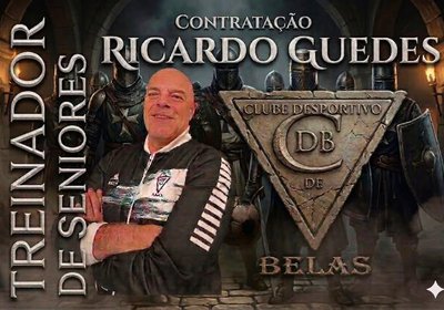 Ricardo Guedes é o novo treinador da equipa sénior do CDBelas!